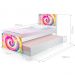 Cama Solteiro Tie Dye com Auxiliar e Colchões