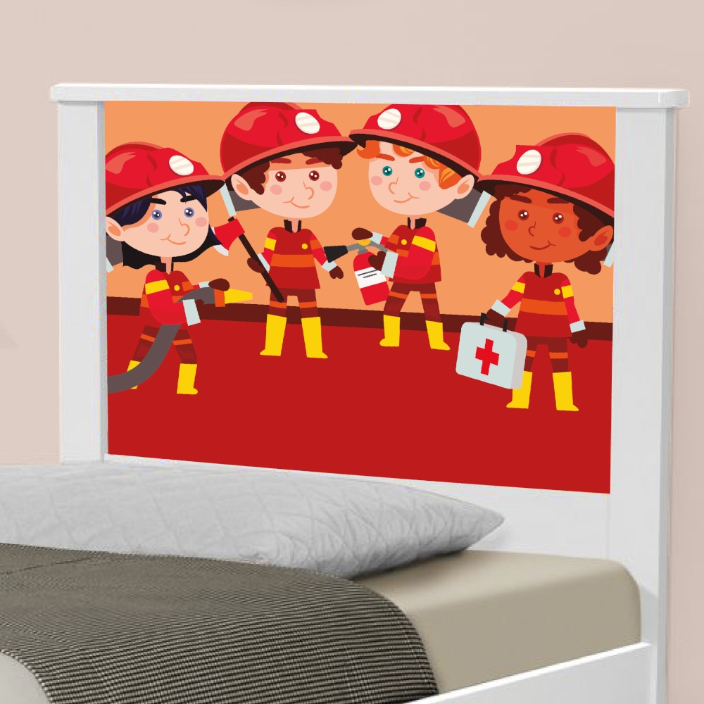 Cama Solteiro Tropa de Bombeiros com Colchão