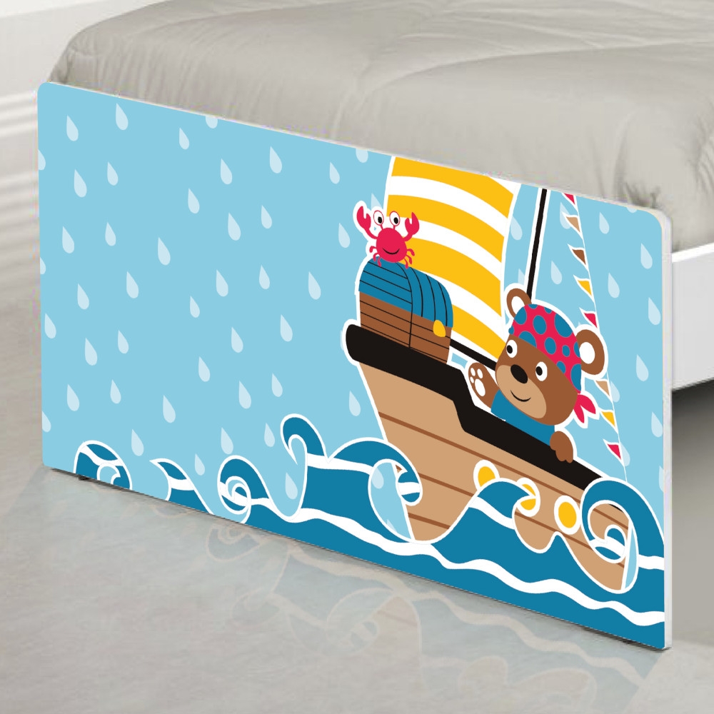 Cama Solteiro Ursinho Pirata com Colchão