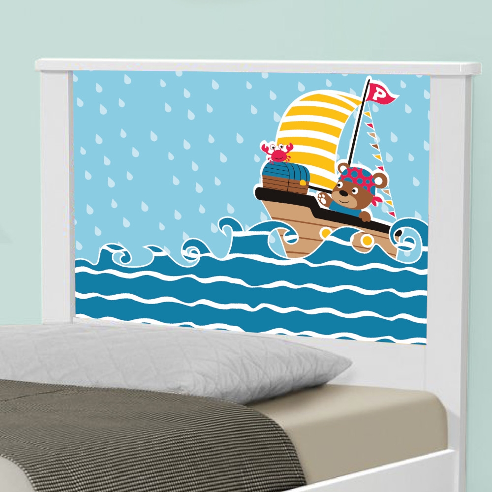 Cama Solteiro Ursinho Pirata com Colchão