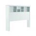 Conjunto de Cabeceira com Mezanino Lateral Lincoln Branco Nature