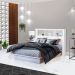 Conjunto de Cabeceira com Mezanino Lateral Lincoln Branco Nature