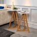 Conjunto de Cabeceira com Mezanino Lateral Lincoln Branco Nature