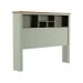 Conjunto de Cabeceira com Mezanino Lateral Lincoln Off White Nature