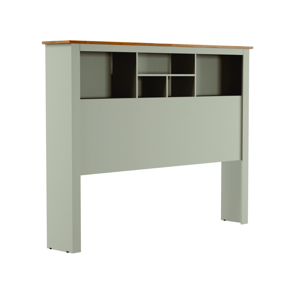 Conjunto de Cabeceira com Mezanino Lateral Lincoln Off White Nature