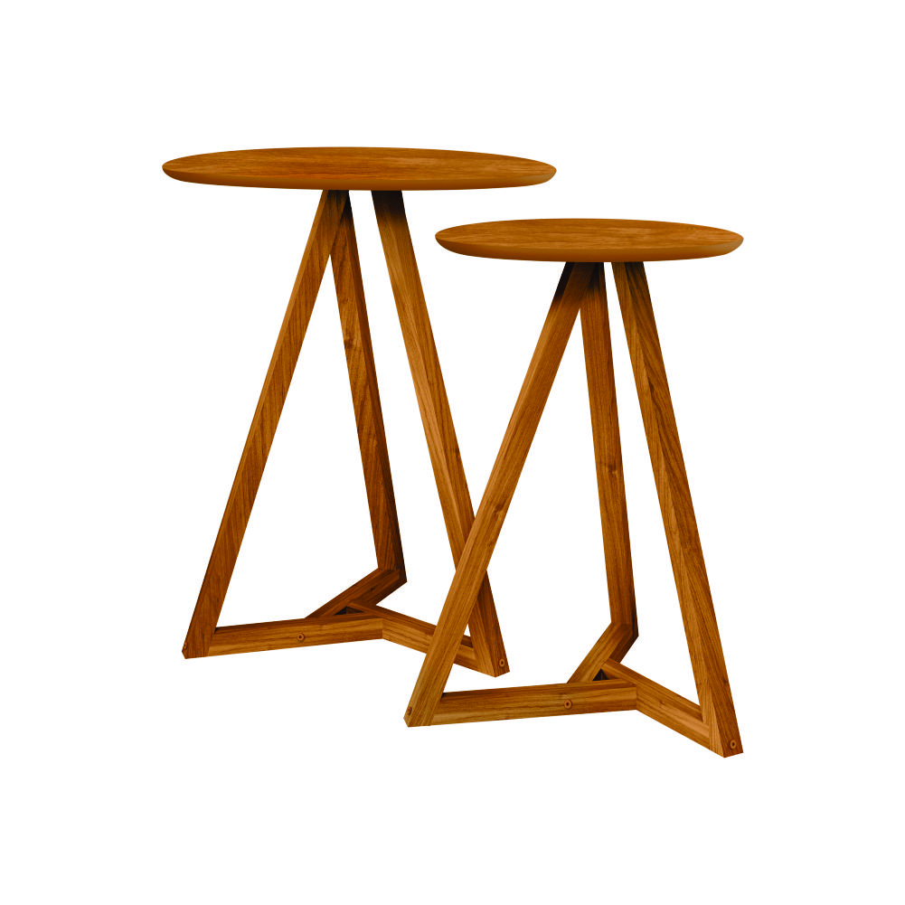 Conjunto de Mezanino Lateral com Mesa de Centro Turim Nature