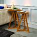 Conjunto de Mezanino Lateral com Mesa de Centro Turim Nature