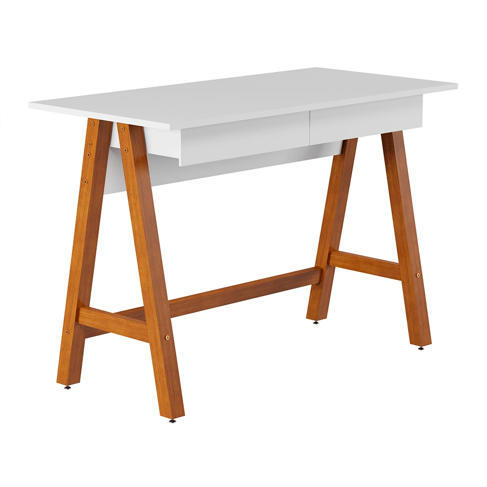 Escrivaninha Old 2 GV Branca e Amêndoa