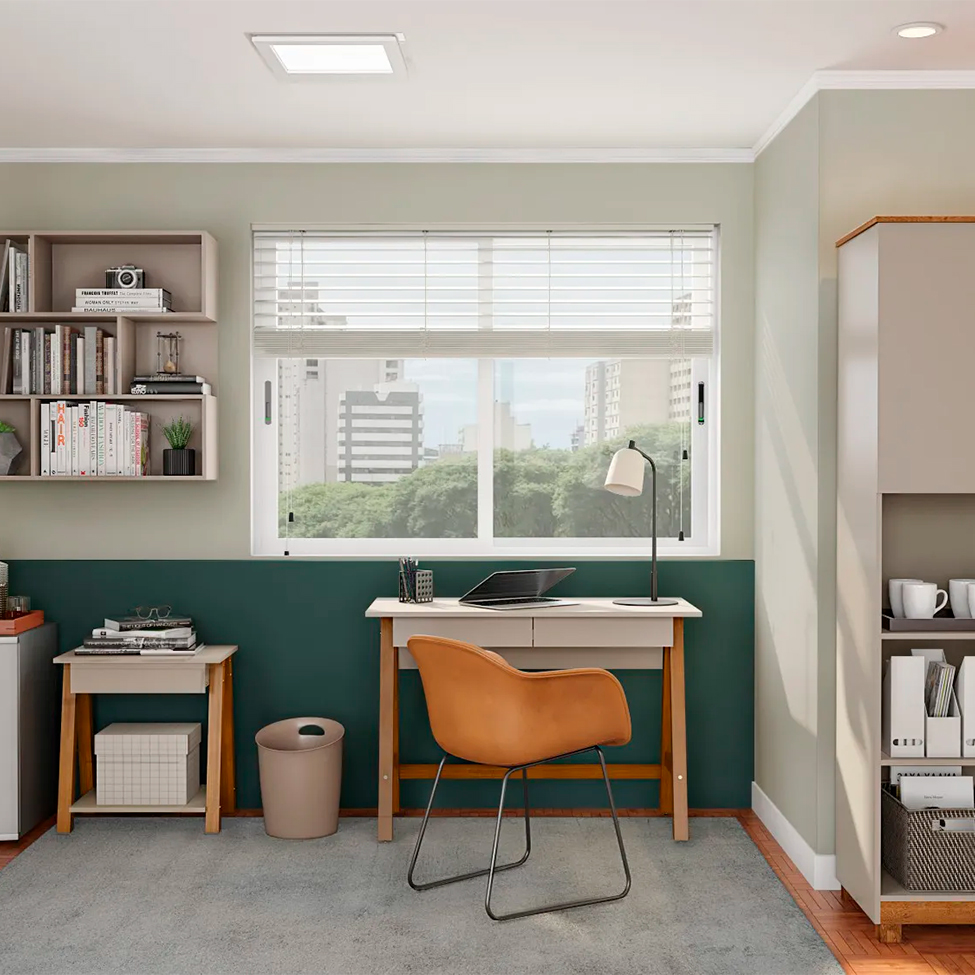 Escrivaninha Old 2 GV Off White e Amêndoa