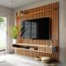 Home Para Sala De Estar 250cm TV 75 Polegadas 61X Off White Nature Tebar