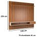 Home Para Sala De Estar 250cm TV 75 Polegadas 61X Off White Nature Tebar