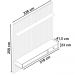 Home Para Sala De Estar 250cm TV 75 Polegadas 61X Off White Nature Tebar