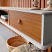Home Ripado Para TV 65 Polegadas Estoril Off White Nature