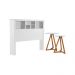 Jogo de Cabeceira com Mezanino Lateral Cambridge Branco Nature