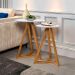 Jogo de Cabeceira com Mezanino Lateral Cambridge Branco Nature