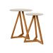 Jogo de Cabeceira com Mezanino Lateral Cambridge Off White Nature