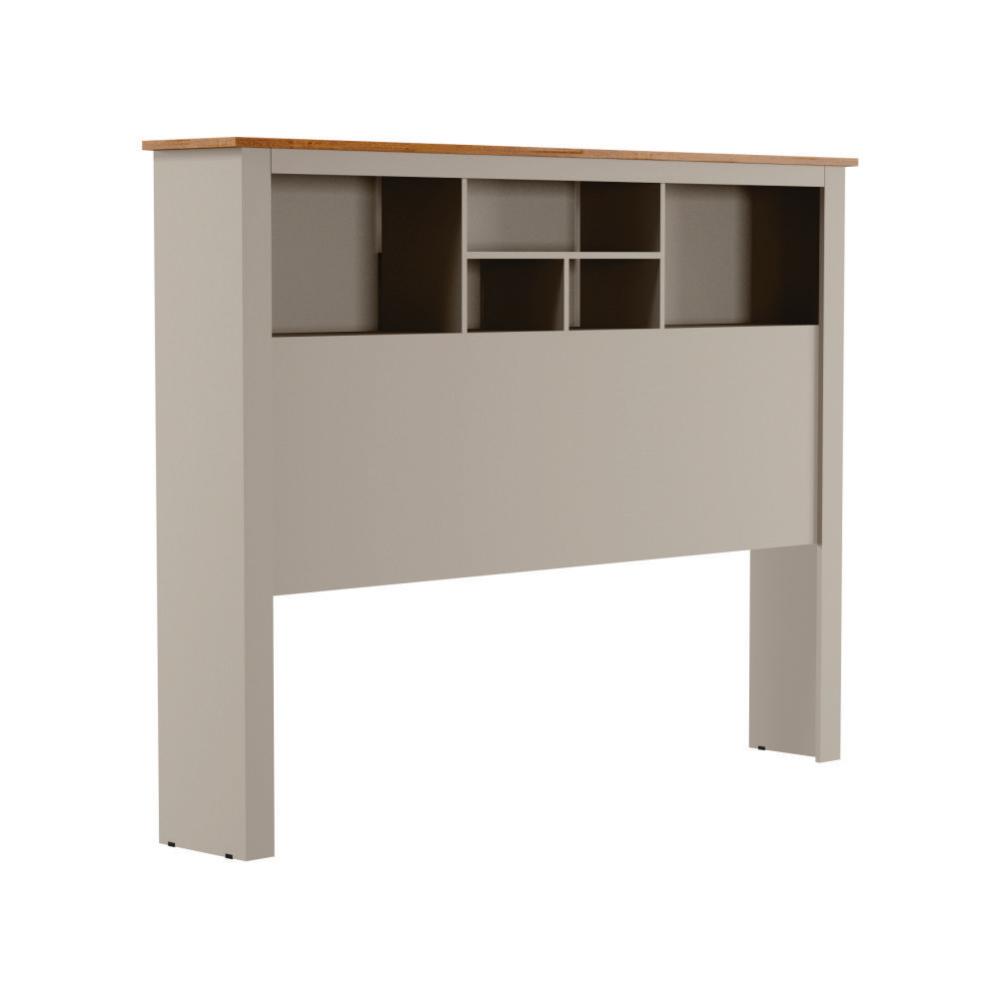 Jogo de Cabeceira com Mezanino Lateral Cambridge Off White Nature