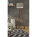 Luminária de Chão Classic Off White com Amêndoa - Tebarrot Móveis