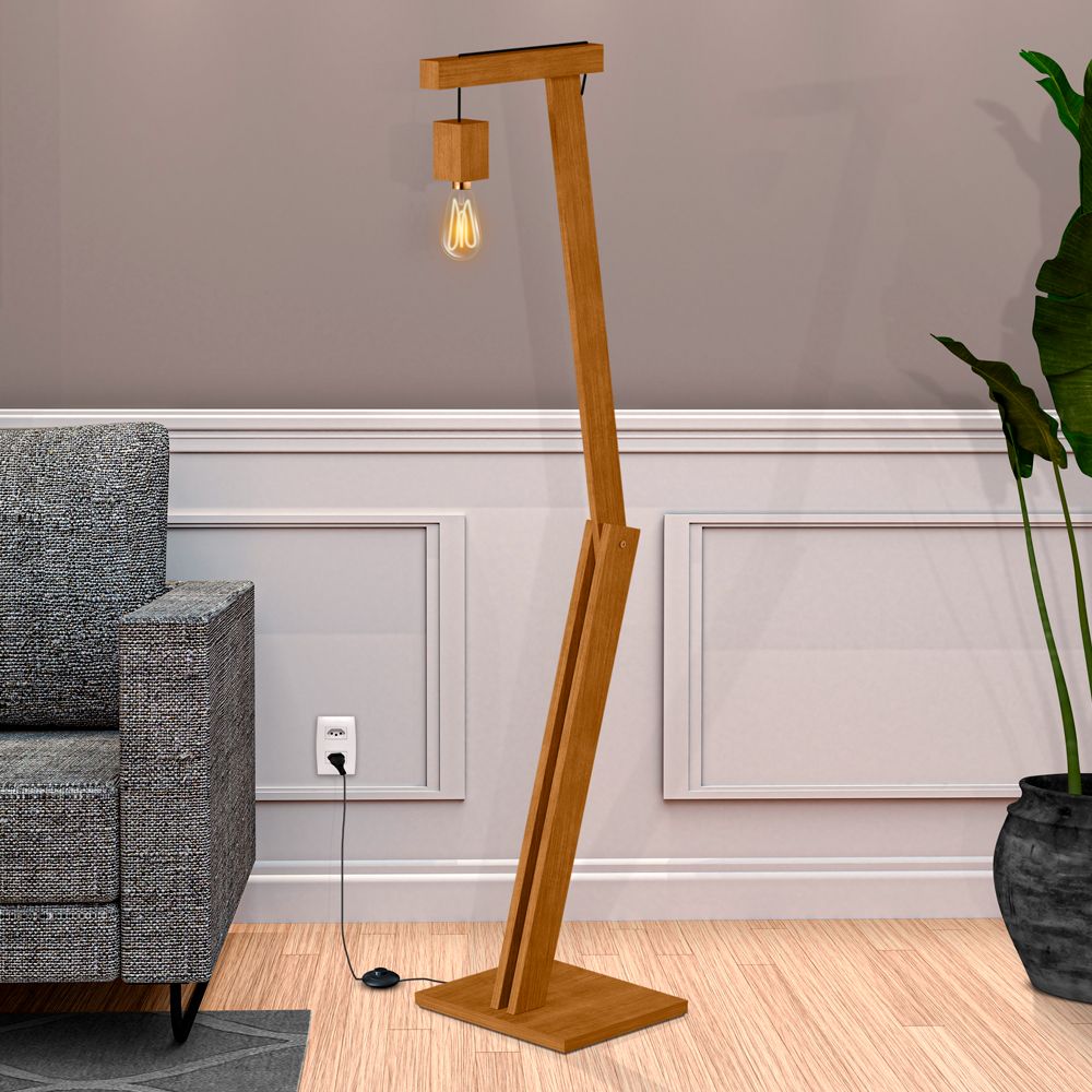 Luminaria De Chao Articulada Para Sala De Estar P13 Nature Tebar