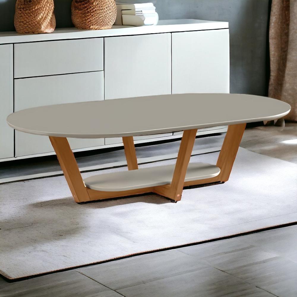 Mesa De Centro Elegance Gianduia E Nature Tebarrot