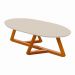 Mesa De Centro Para Sala C393 Off White Nature Tebar