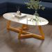 Mesa De Centro Para Sala C393 Off White Nature Tebar