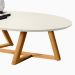 Mesa De Centro Para Sala C393 Off White Nature Tebar