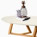 Mesa De Centro Para Sala C393 Off White Nature Tebar