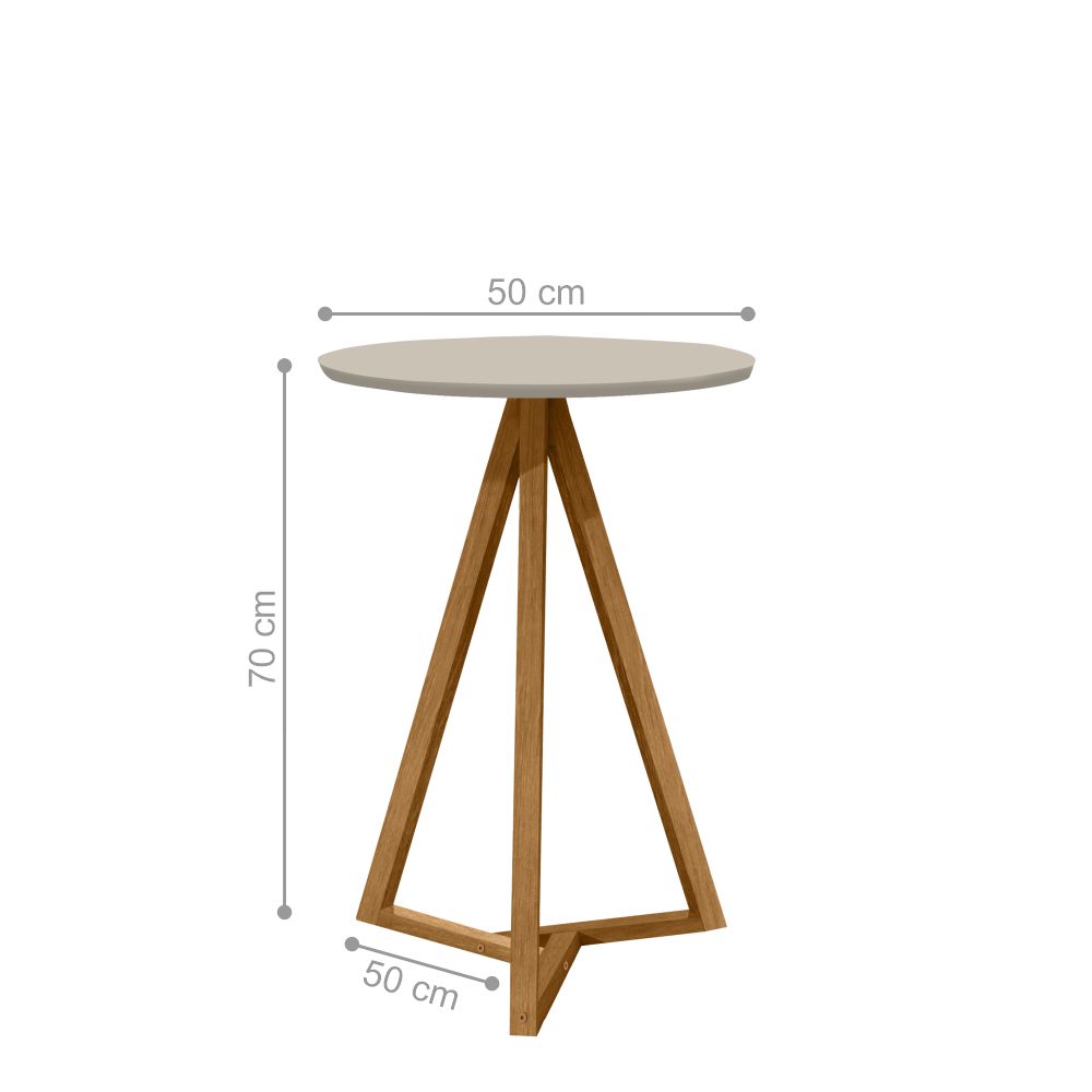 Mesa Lateral Améric Off White Nature