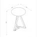 Mesa Lateral Classic Branco/Nature - Tebarrot