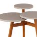 Mesa Lateral Classic Off White e Madeira