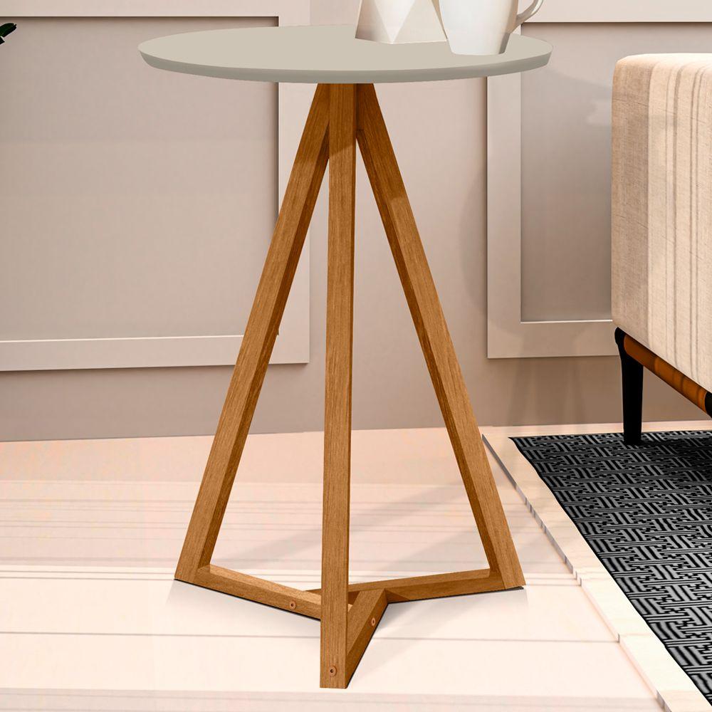 Mesa Lateral Para Sala De Estar 13X Off White Nature Tebar