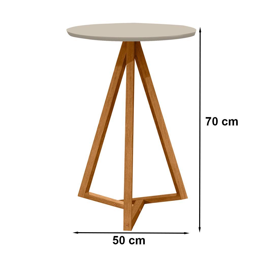 Mesa Lateral Para Sala De Estar 13X Off White Nature Tebar