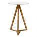 Mesa Lateral Sala De Estar Classic Branco Nature Tebar