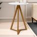 Mesa Lateral Sala De Estar Classic Branco Nature Tebar