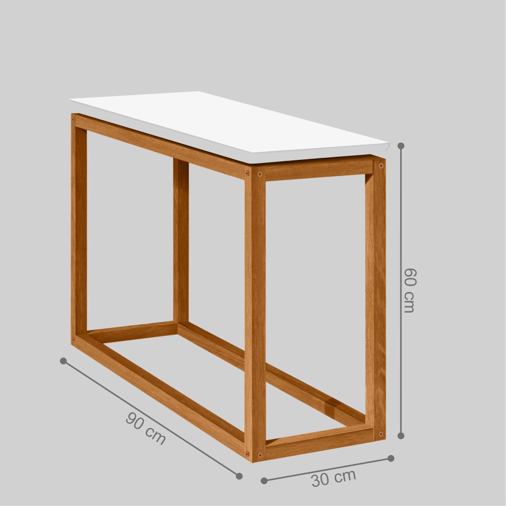Mesa de Apoio Milan Branco Nature