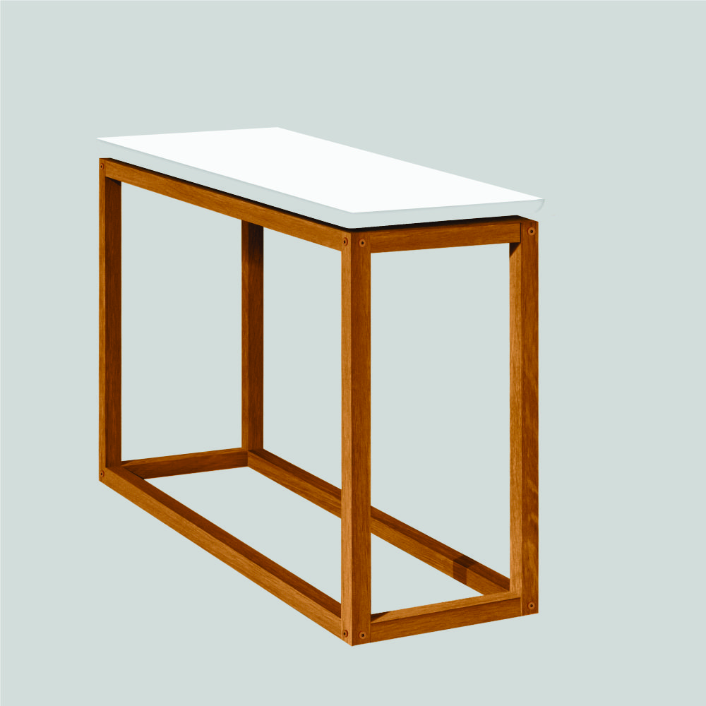 Mesa de Apoio Milan Branco Nature