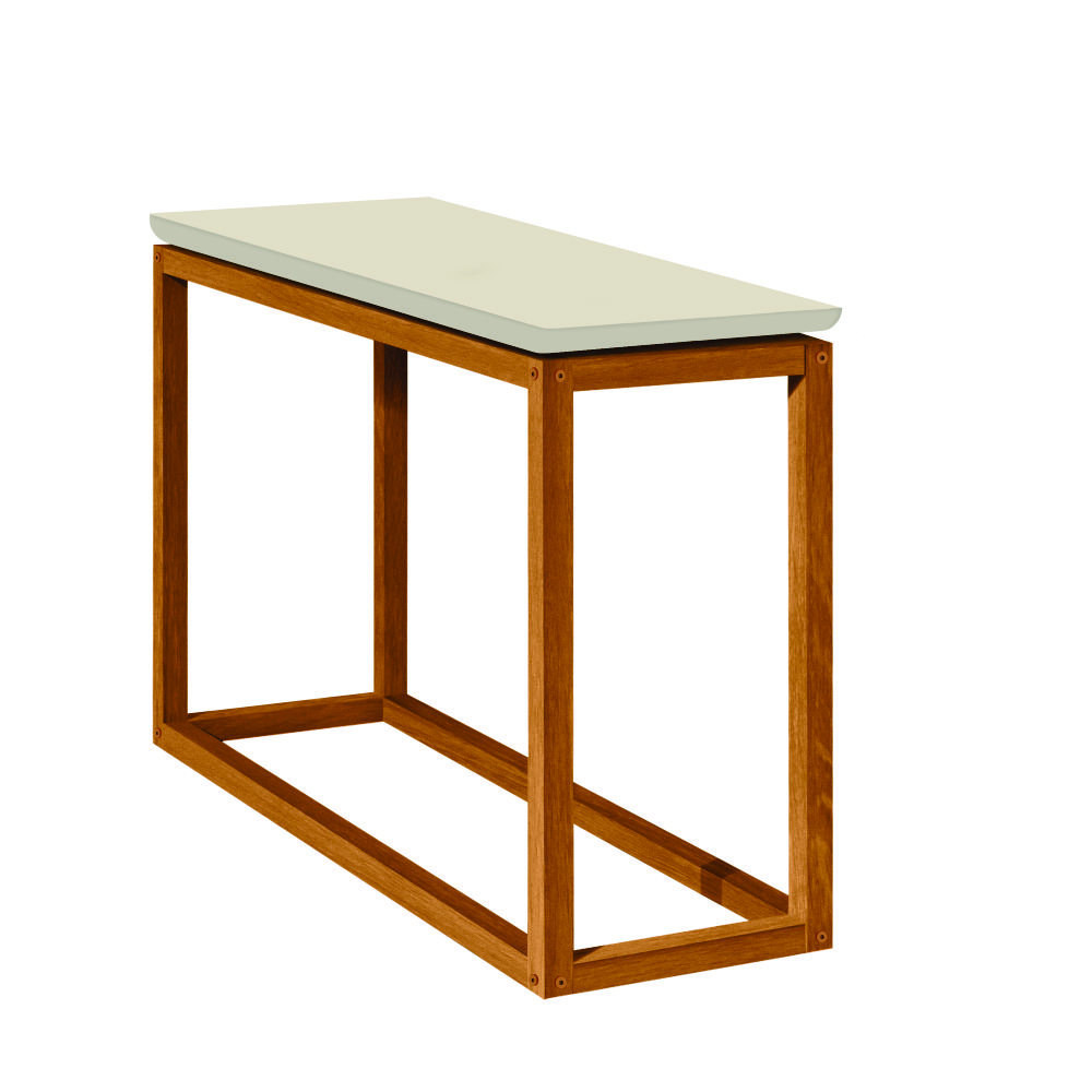 Mesa de Apoio Milan Off White Nature