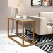 Mesa de Apoio Supreme Off White/Nature - Tebarrot
