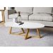 Mesa de Centro Classic Branco/Nature- Tebarrot