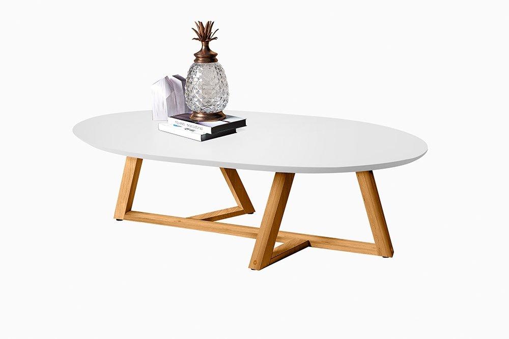 Mesa de Centro Classic Branco/Nature- Tebarrot