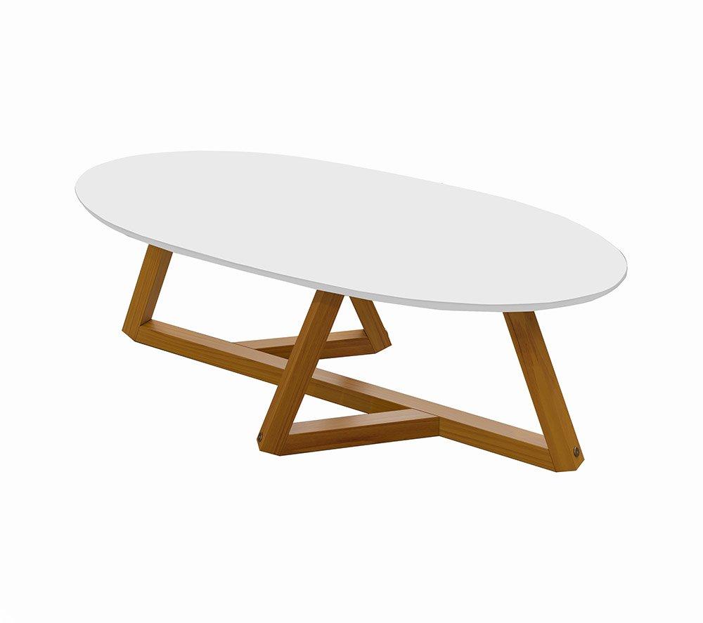 Mesa de Centro Classic Branco/Nature- Tebarrot