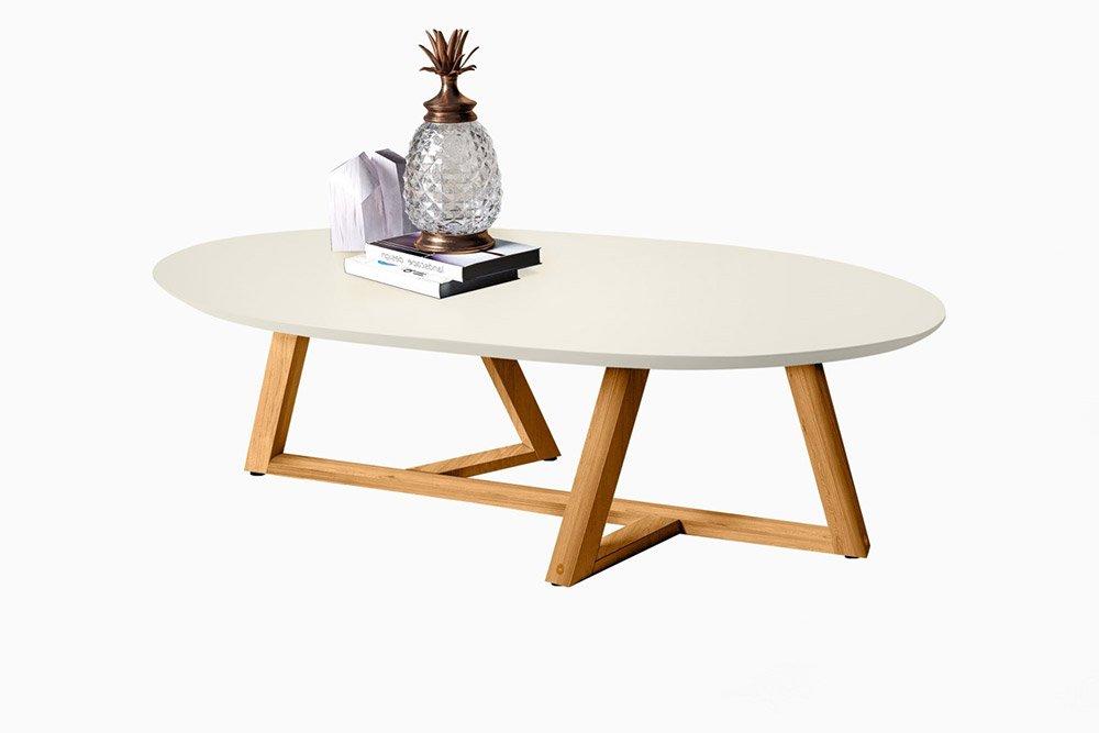 Mesa de Centro Classic Off White/Nature - Tebarrot