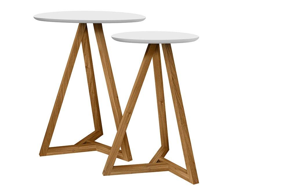 Mezanino Lateral Classic Branco/Nature - Tebarrot