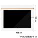 Painel TV 55 Pol 136 cm 632 Branco Nature Tebar