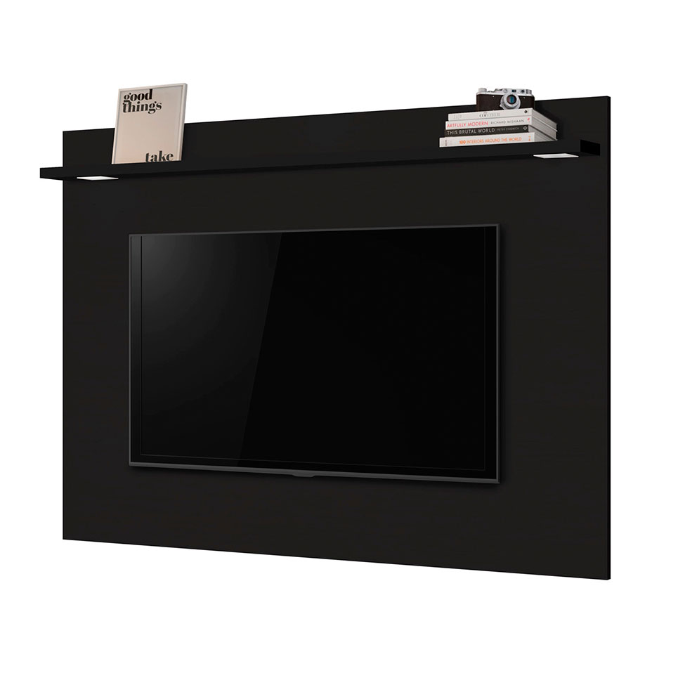 Painel para TV até 60 Polegadas Luna Preto 160 cm