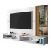 Painel para TV até 60 Polegadas Titan Branco e Amêndoa 160 cm