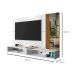 Painel para TV até 60 Polegadas Titan Branco e Amêndoa 160 cm