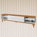Rack Bancada Para TV 65 Pol Limit 181 cm Branco Nature Tebar