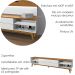 Rack Bancada Para TV 65 Pol Limit 181 cm Branco Nature Tebar